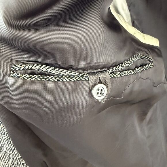 VINTAGE Guy Laroche Couture Men's Sport Coat Blazer Two Button Silk/Blend Sz 39R - Picture 11 of 15